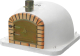 MOVELAR - Holzbackofen für den Außenbereich aus Beton Modell VULCANO (Weiß - 120 x 120 x 91 cm) - Ohne Isolierung - REF: 7008/1