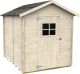 Gartenhaus aus Holz 3,9 m² ALCE Bh16 Gaeta 178 x 218 cm mit Tür und Frontfenster