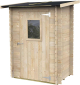 Anlehn-Gartenhaus aus Holz 1,4 m² ALCE Bh19 Hobby Pultdach 146 x 98 cm mit Tür mit Fenster und OSB3-Boden