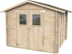 XL Gartenhaus aus Holz 6,1 m² ALCE Bh19 Hobby 248 x 248 cm mit Doppeltür mit Fenster und OSB3-Boden