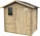 Gartenhaus aus Holz 2,6 m² ALCE Bh16 Livia 198 x 130 cm mit Einzeltür und Frontfenster