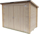 Anlehn-Gartenhaus aus Holz 2,8 m² ALCE Bh16 Eureka 218 x 130 cm mit Doppeltür und OSB3-Boden