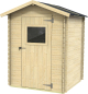 Gartenhaus aus Holz 1,9 m² ALCE Bh16 Flavia 146 x 130 cm mit Tür mit Fenster und OSB3-Boden