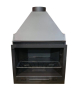 Holzgrill für Innenbereich Modell B100 109 x 55 x 141,5 cm aus Stahl mit Gusseisenrost - FOGO SUR
